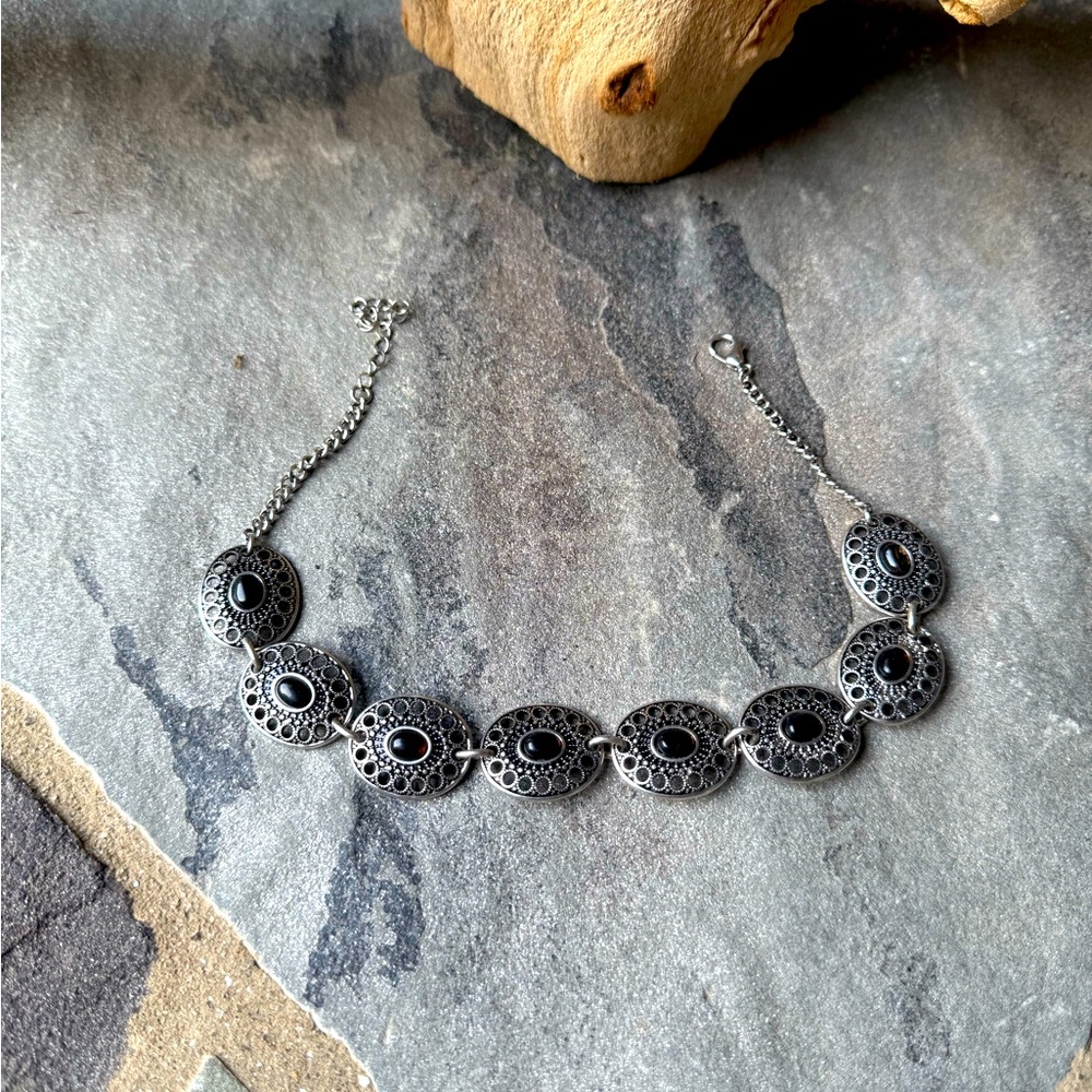 Free People-Bronco Choker-Silver/ Black - Picture 7 of 7